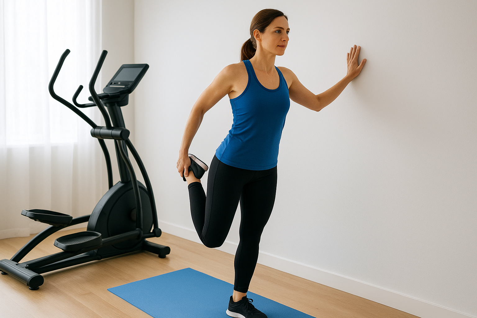 Stretches that target what the elliptical worked