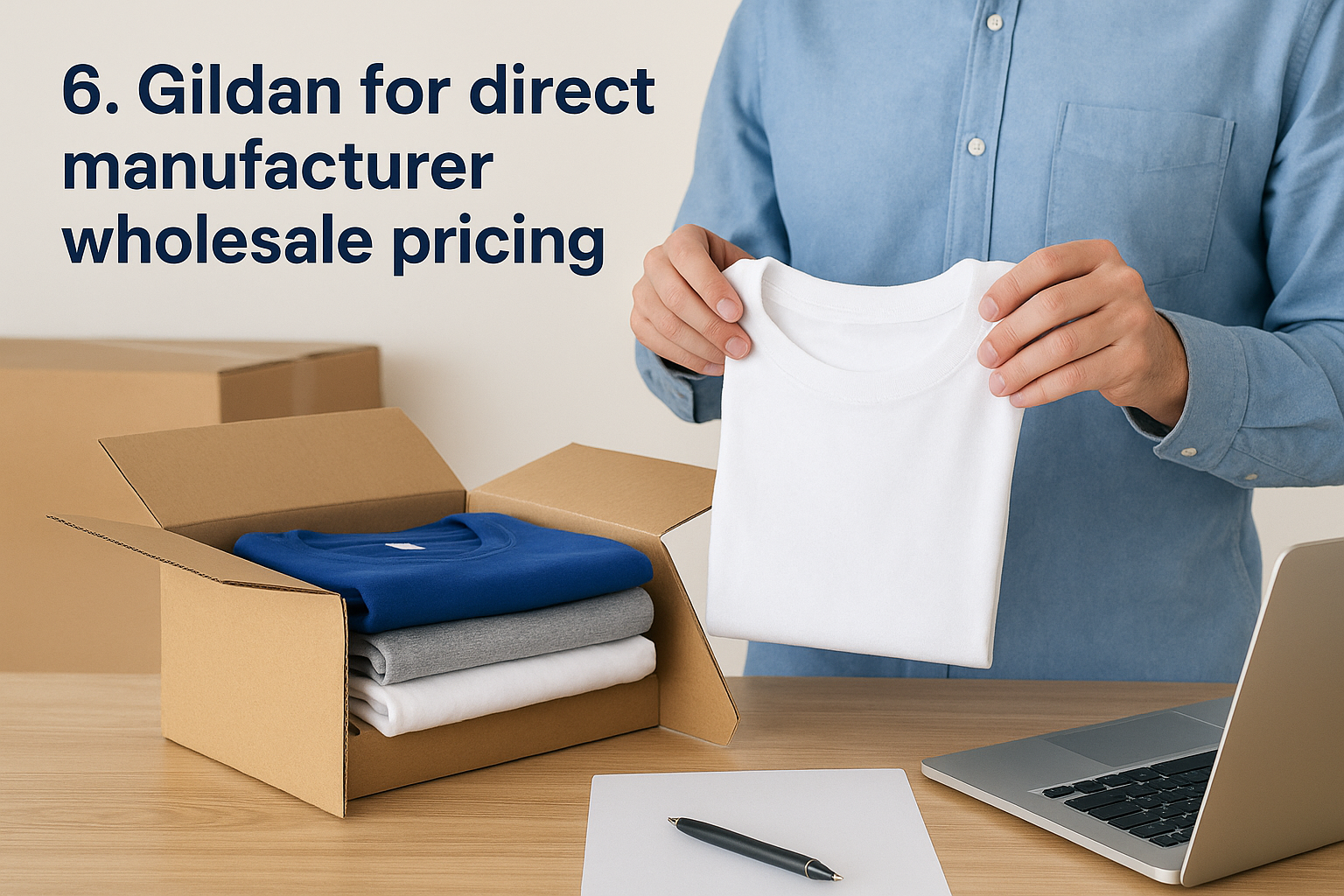 6. Gildan for direct manufacturer wholesale pricing