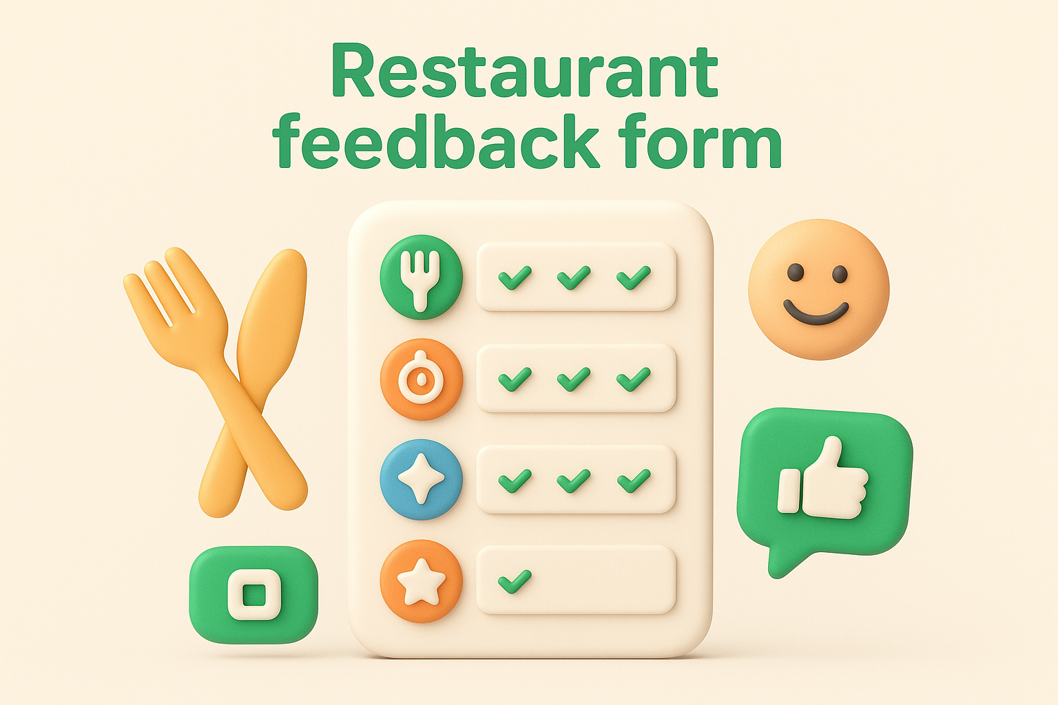 11. Restaurant feedback form