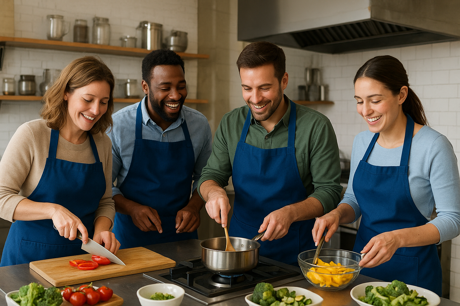 11. Take a team cooking class