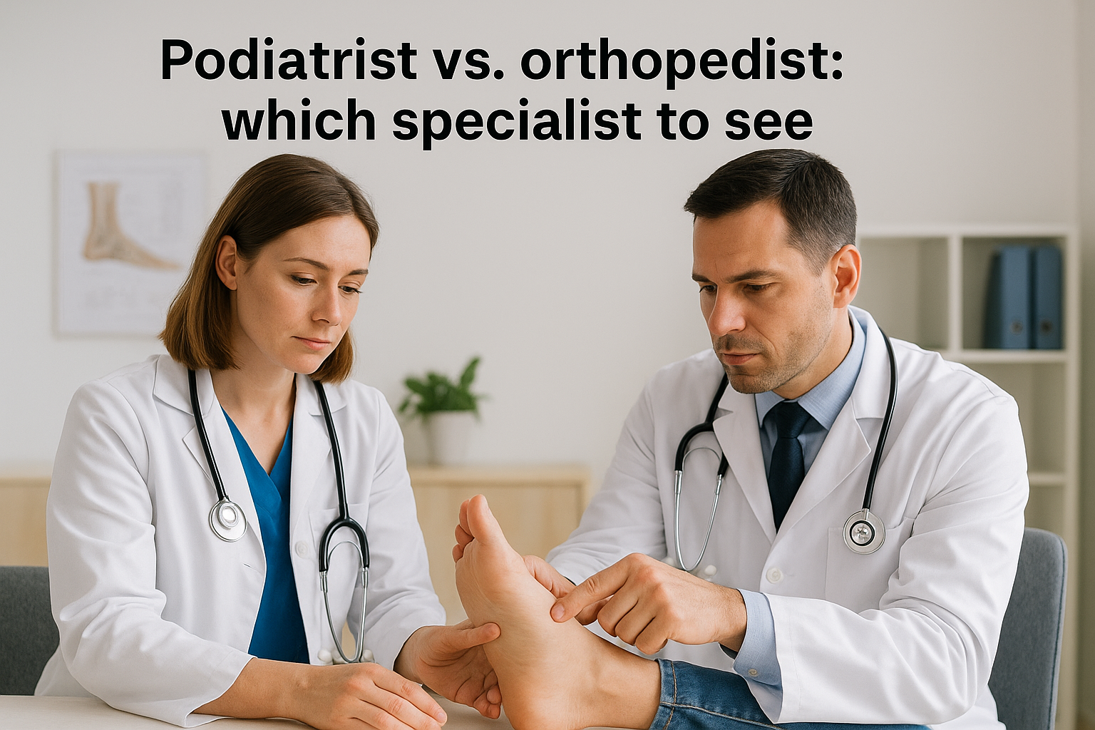 Podiatrist vs. orthopedist: which specialist to see