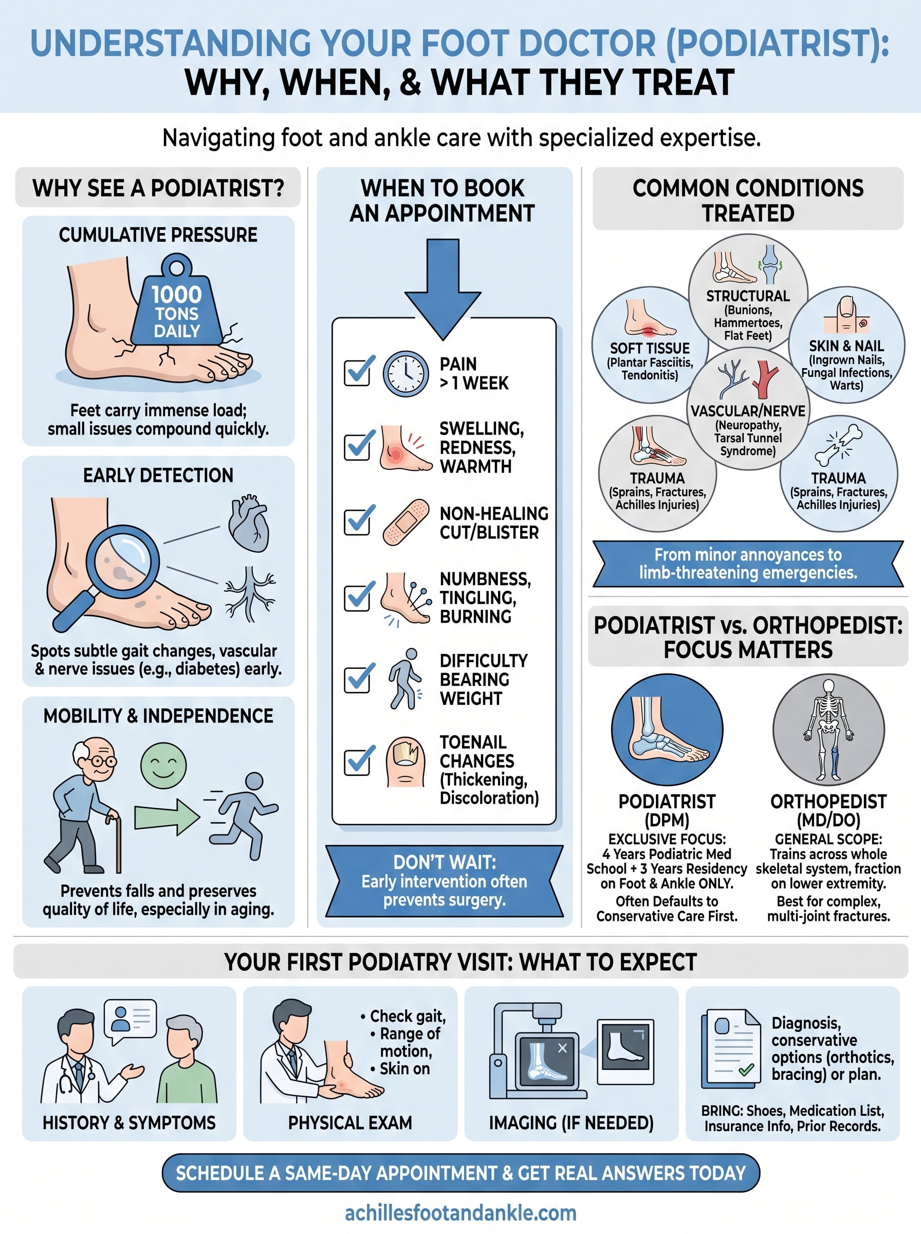 doctor foot infographic