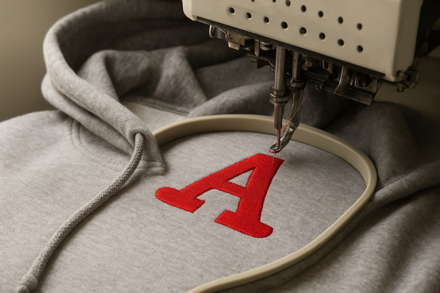Stitching the design