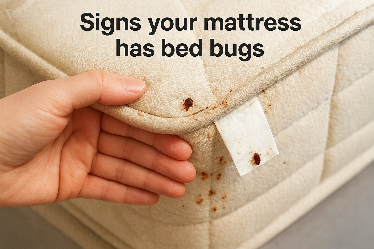 Signs your mattress has bed bugs