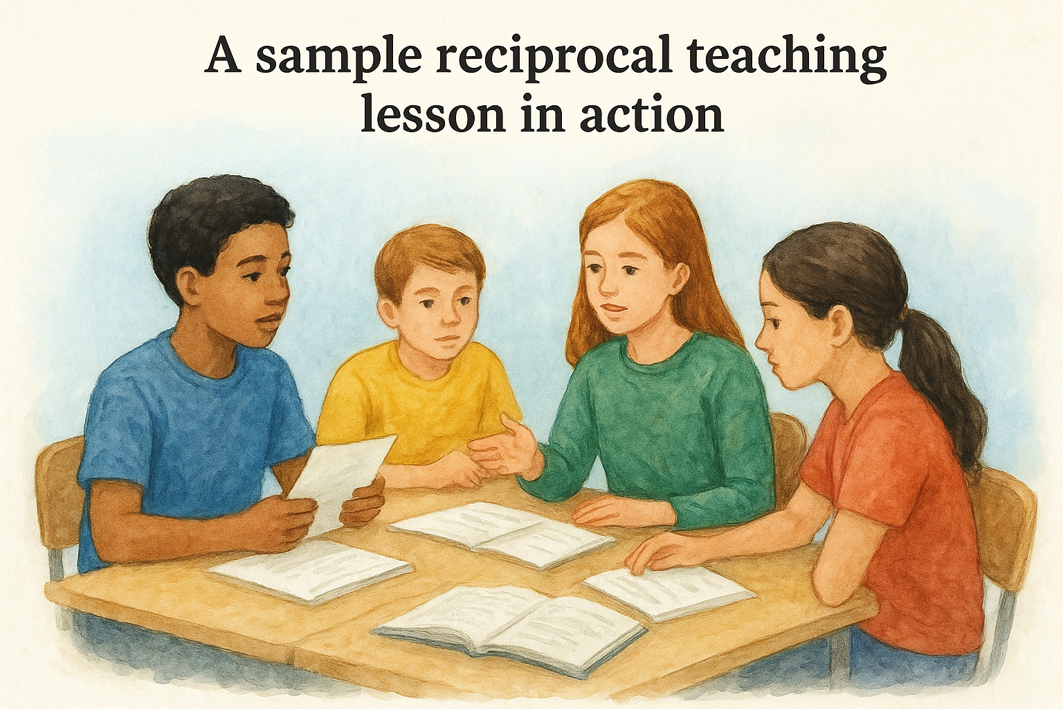 A sample reciprocal teaching lesson in action