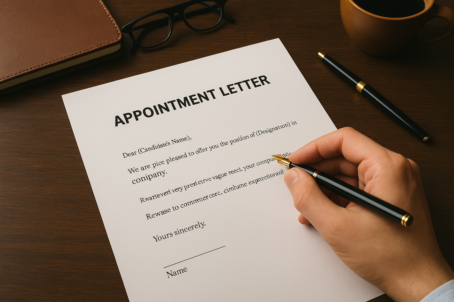 What an appointment letter must legally include