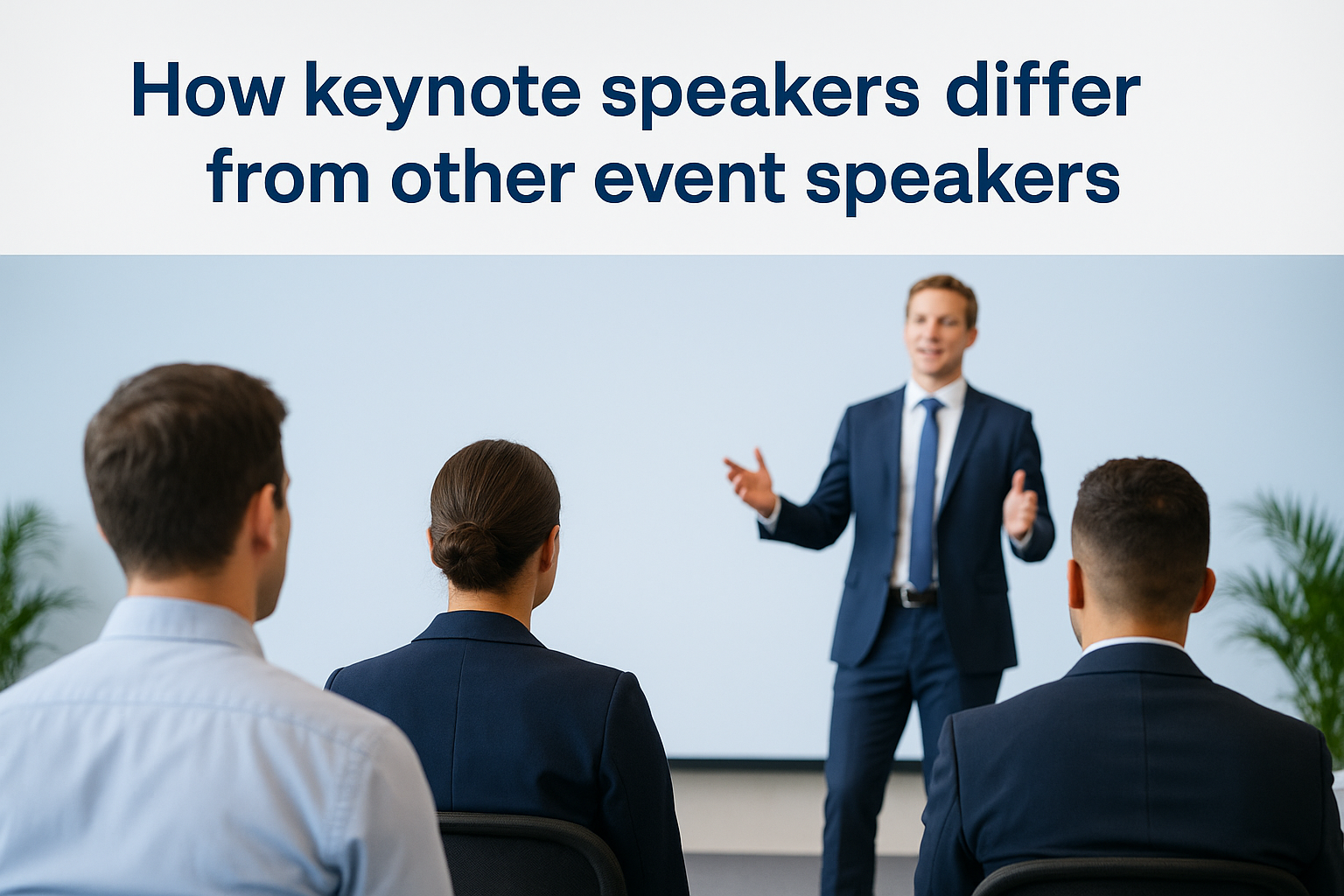 How keynote speakers differ from other event speakers