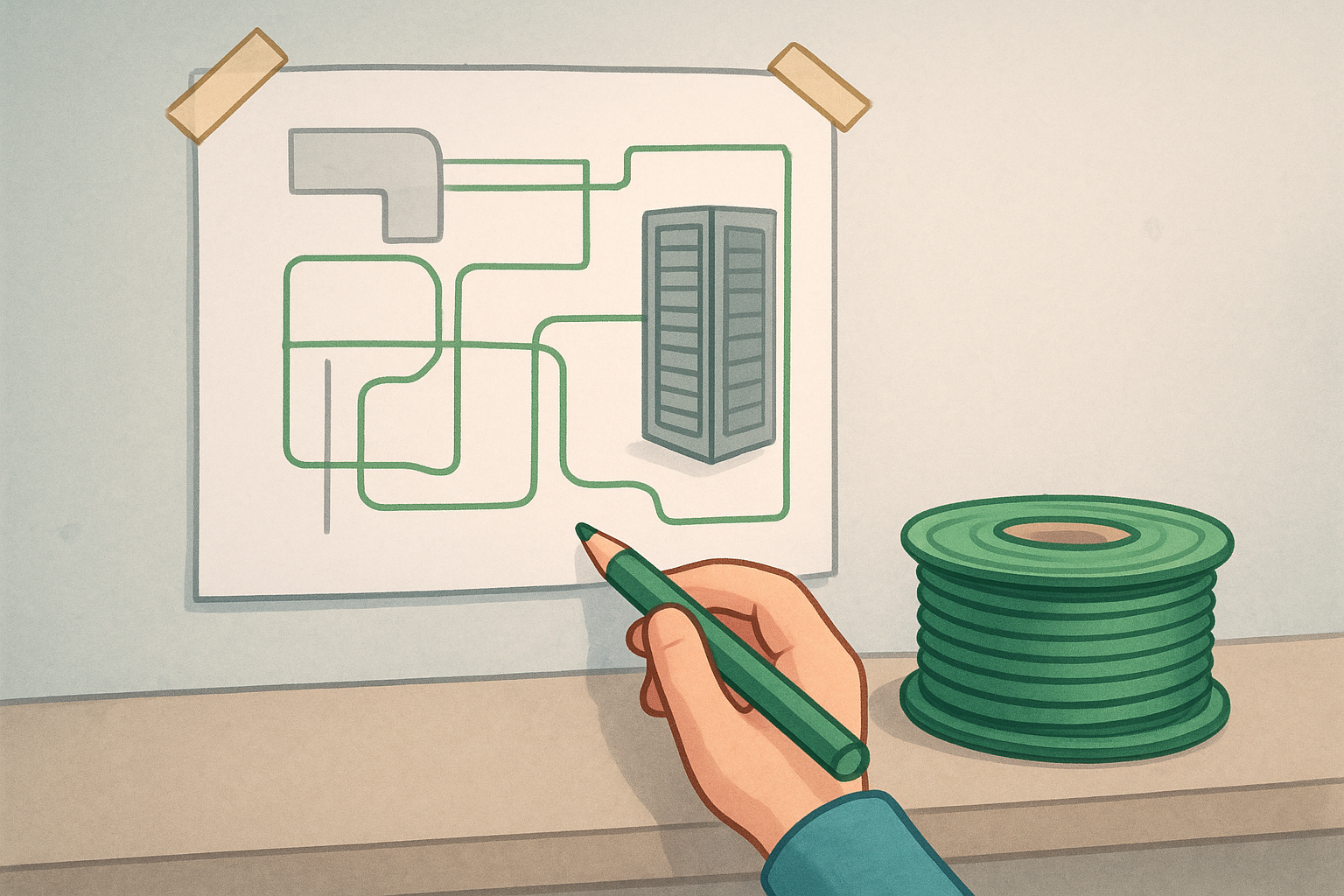 2. Plan your cable routes before you start pulling wire