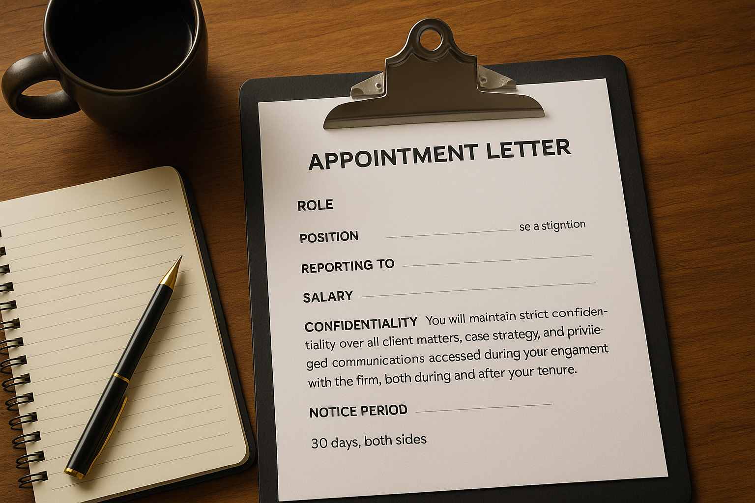 Sample appointment letter formats for common roles