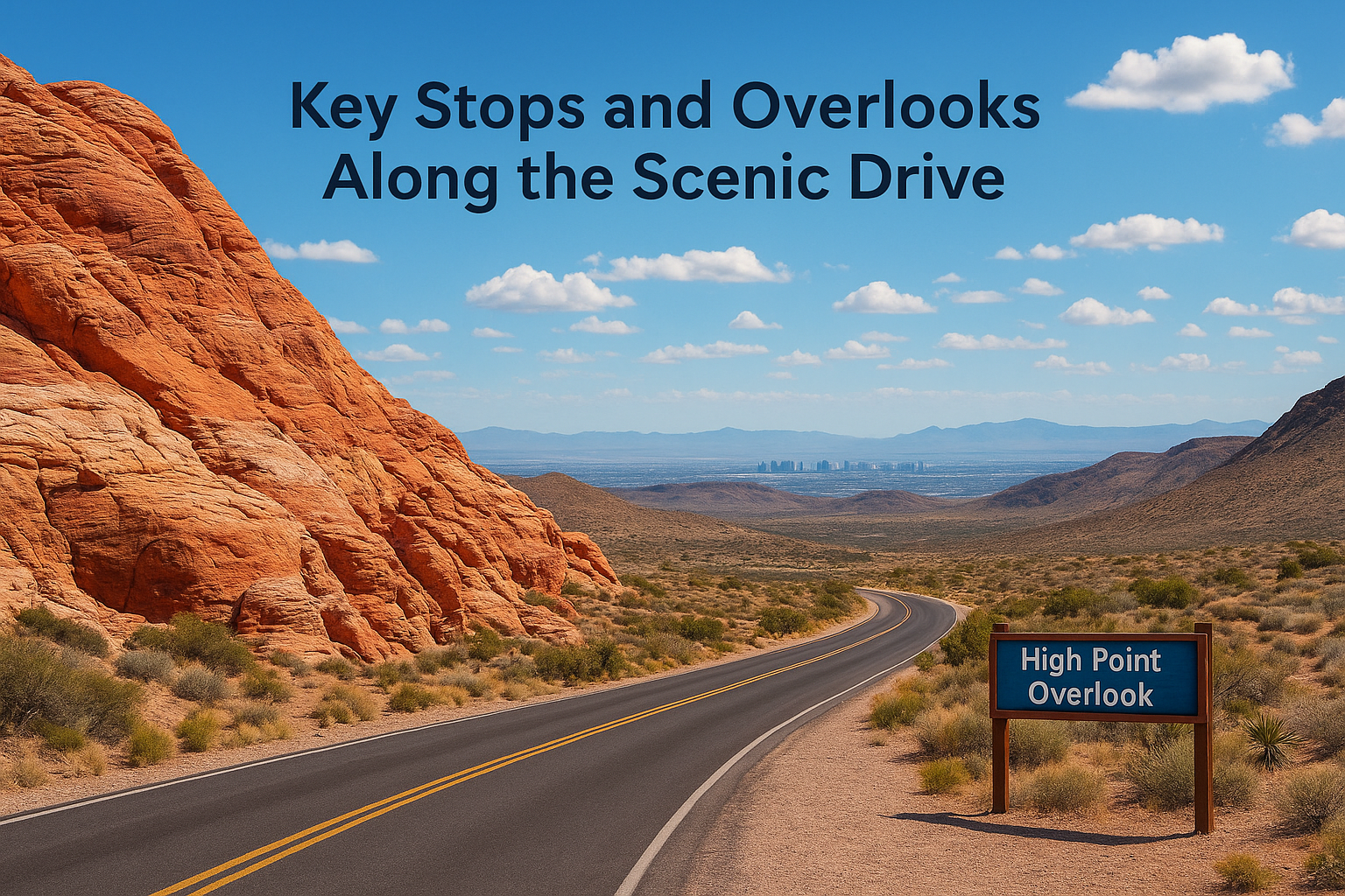 Key stops and overlooks along the scenic drive