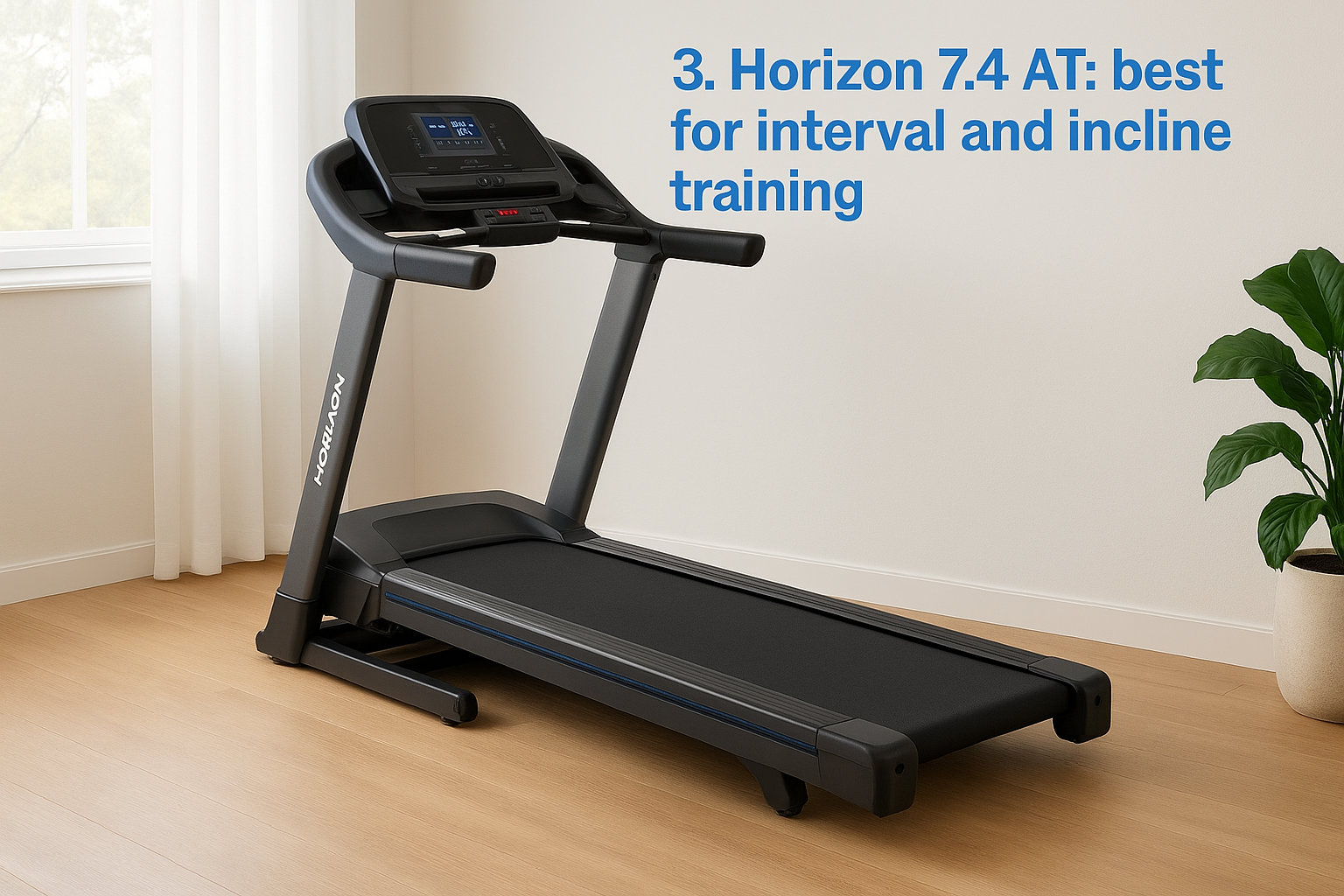 3. Horizon 7.4 AT: best for interval and incline training