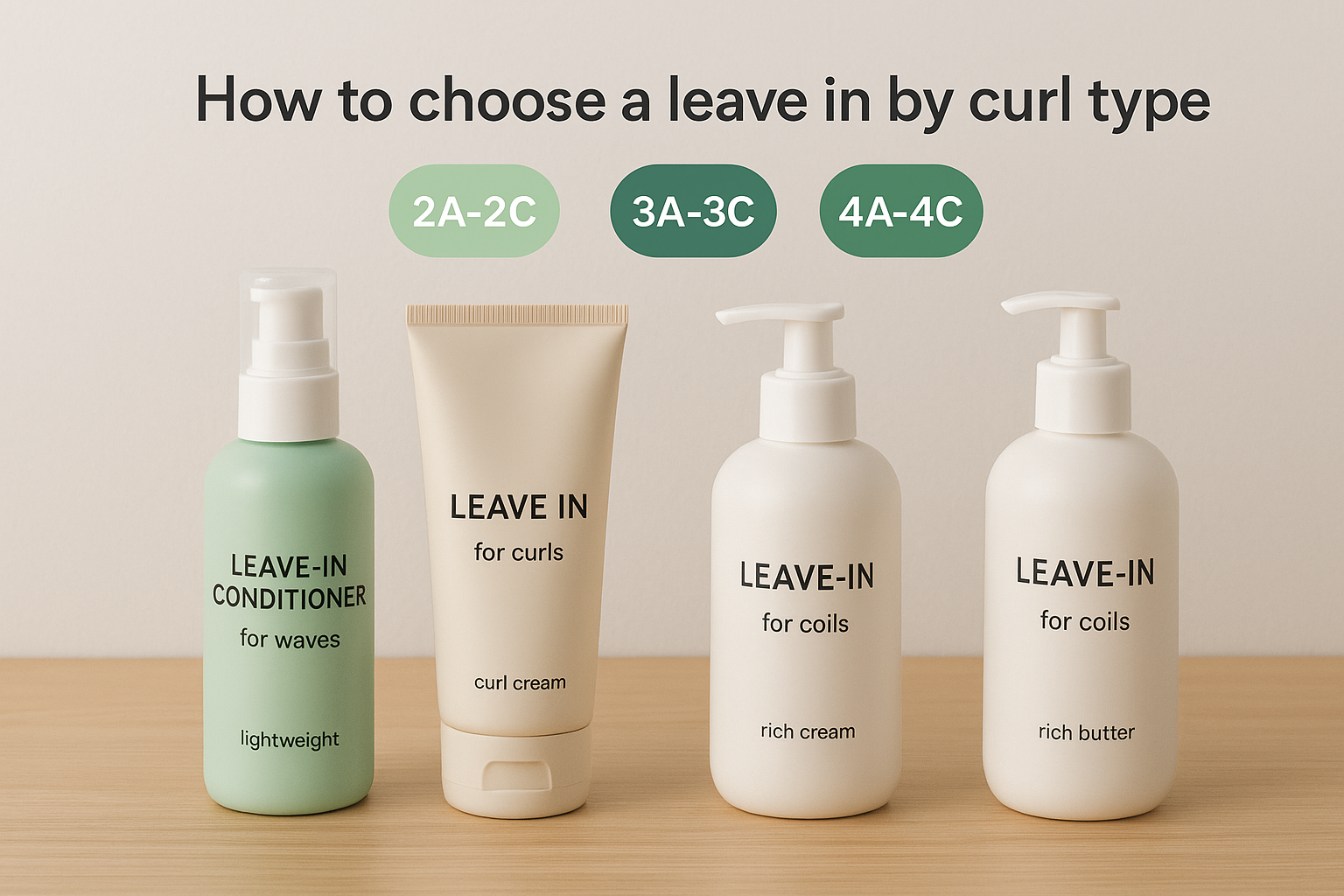 How to choose a leave in by curl type on the site