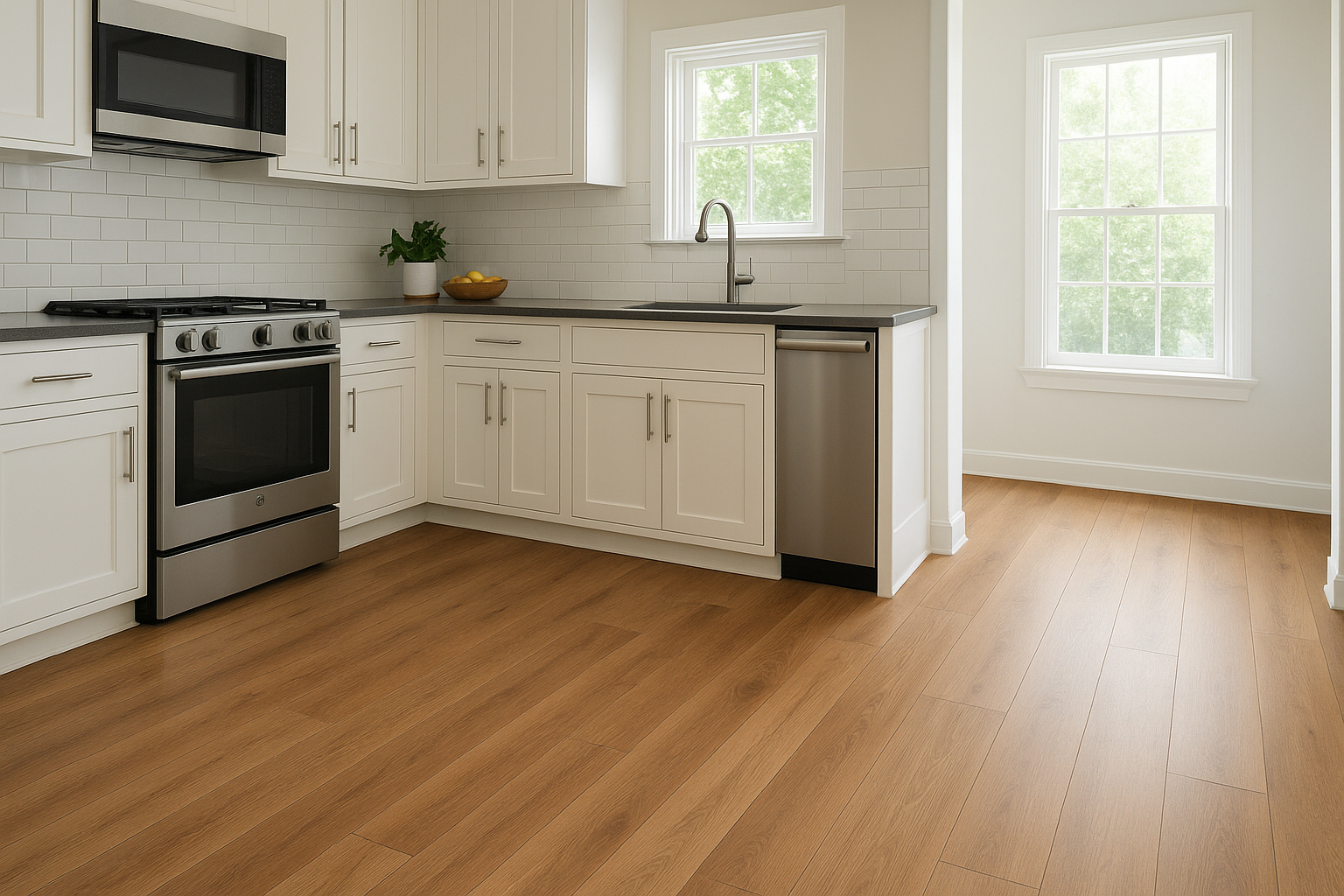 10. New flooring that ties the space together