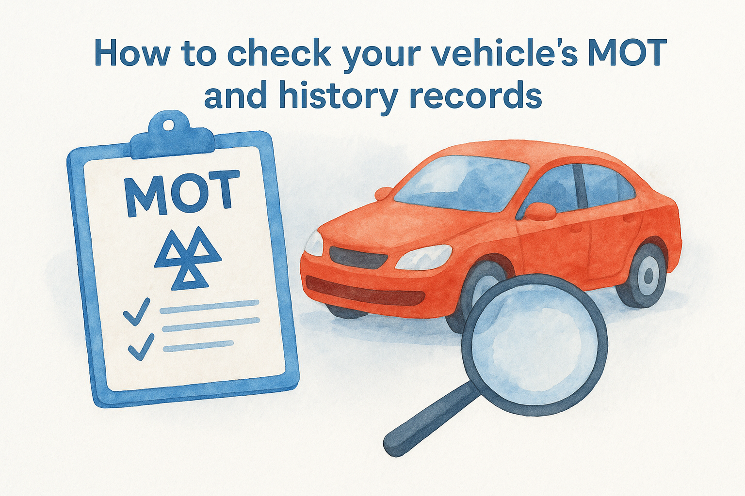How to check your vehicle's MOT and history records
