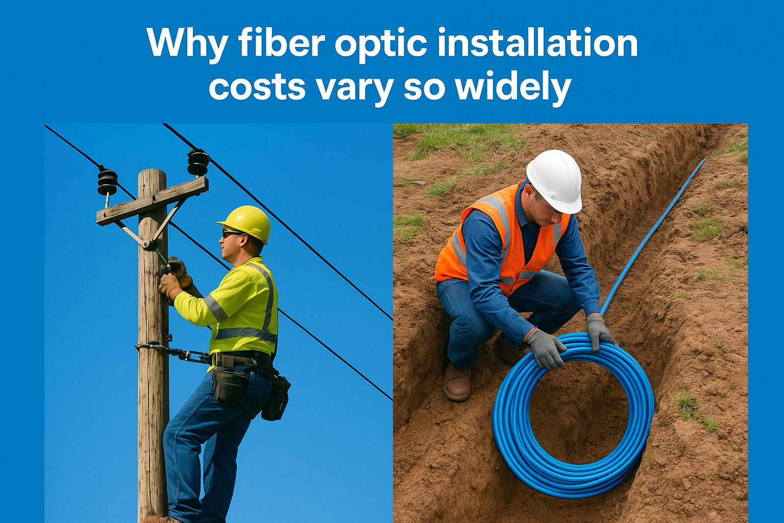 Why fiber optic installation costs vary so widely