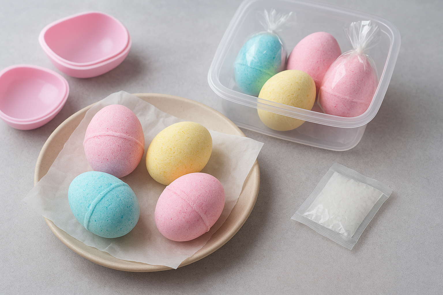 Step 4. Cure, unmould and store your bath bombs