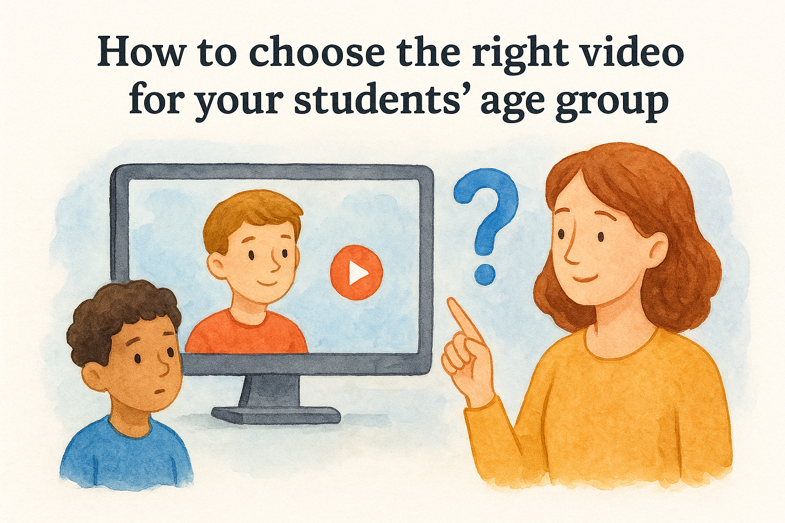 How to choose the right video for your students' age group