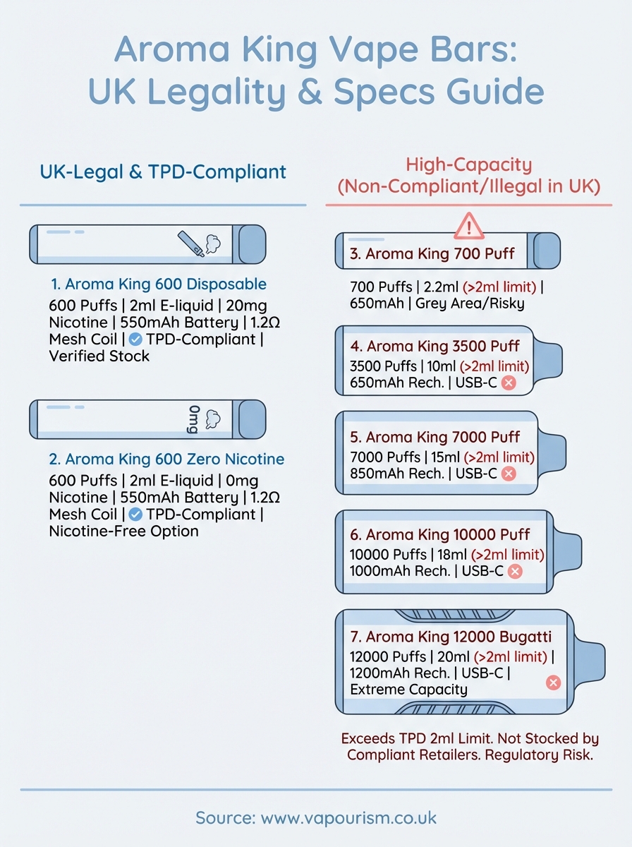 aroma king vape infographic