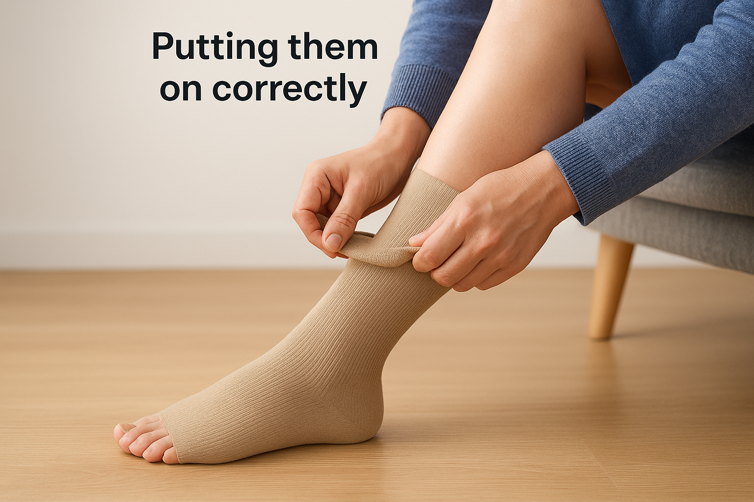 Putting them on correctly