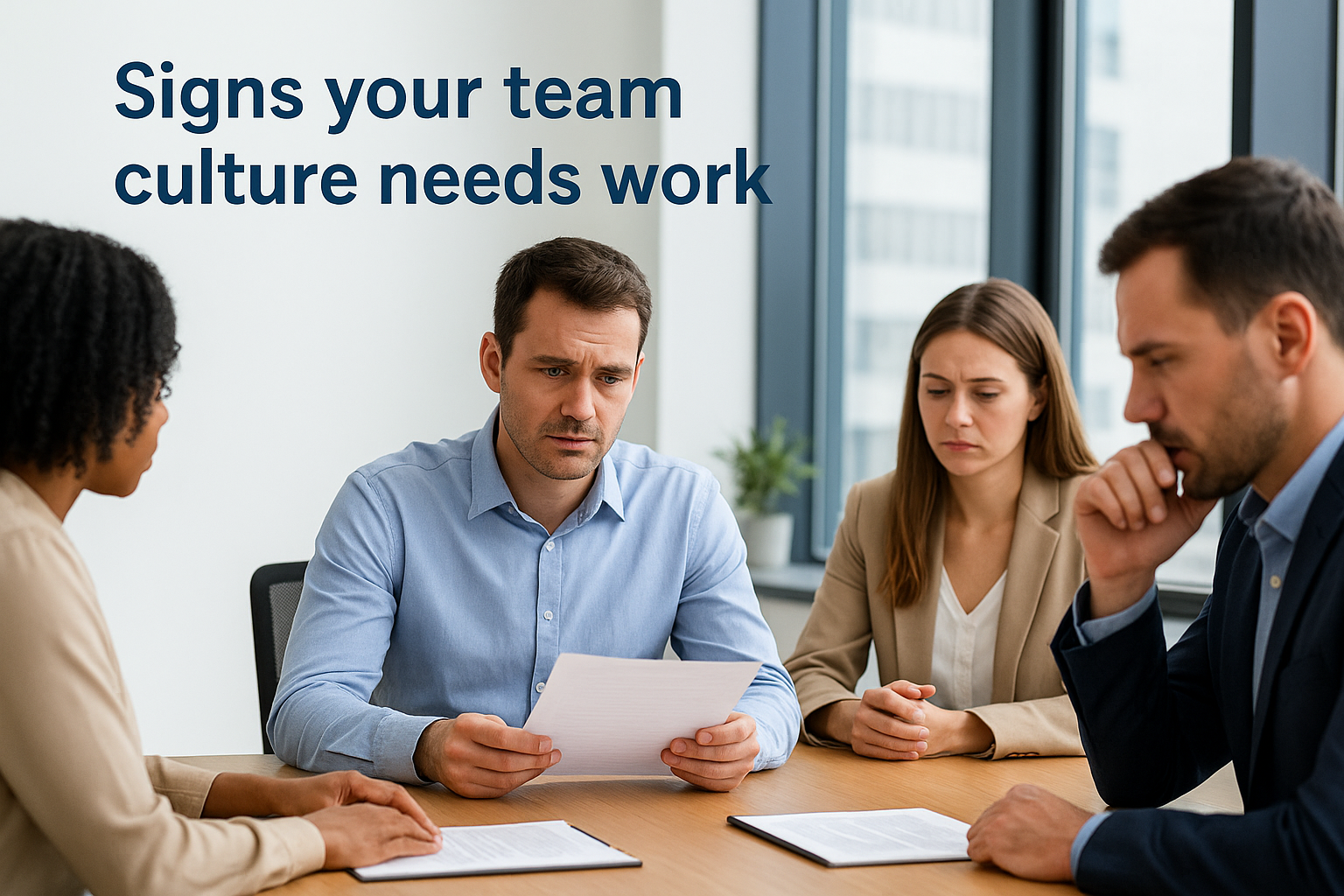 Signs your team culture needs work