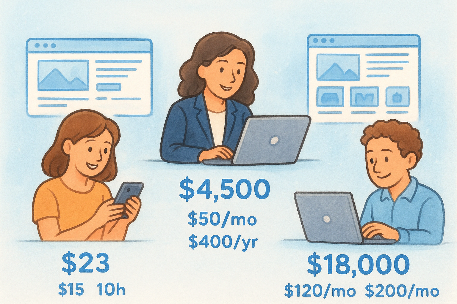 Real scenario comparisons