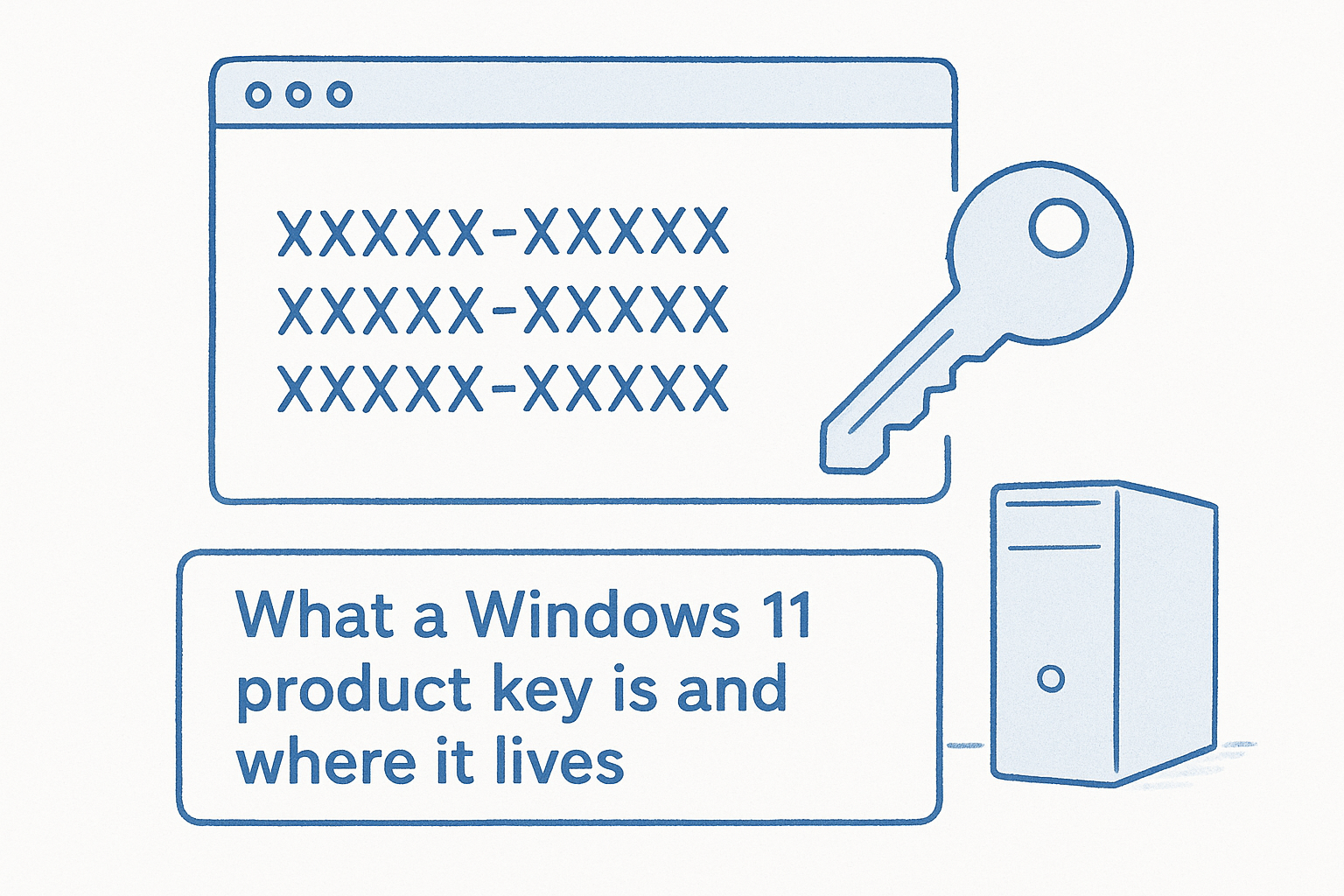 What a Windows 11 product key is and where it lives
