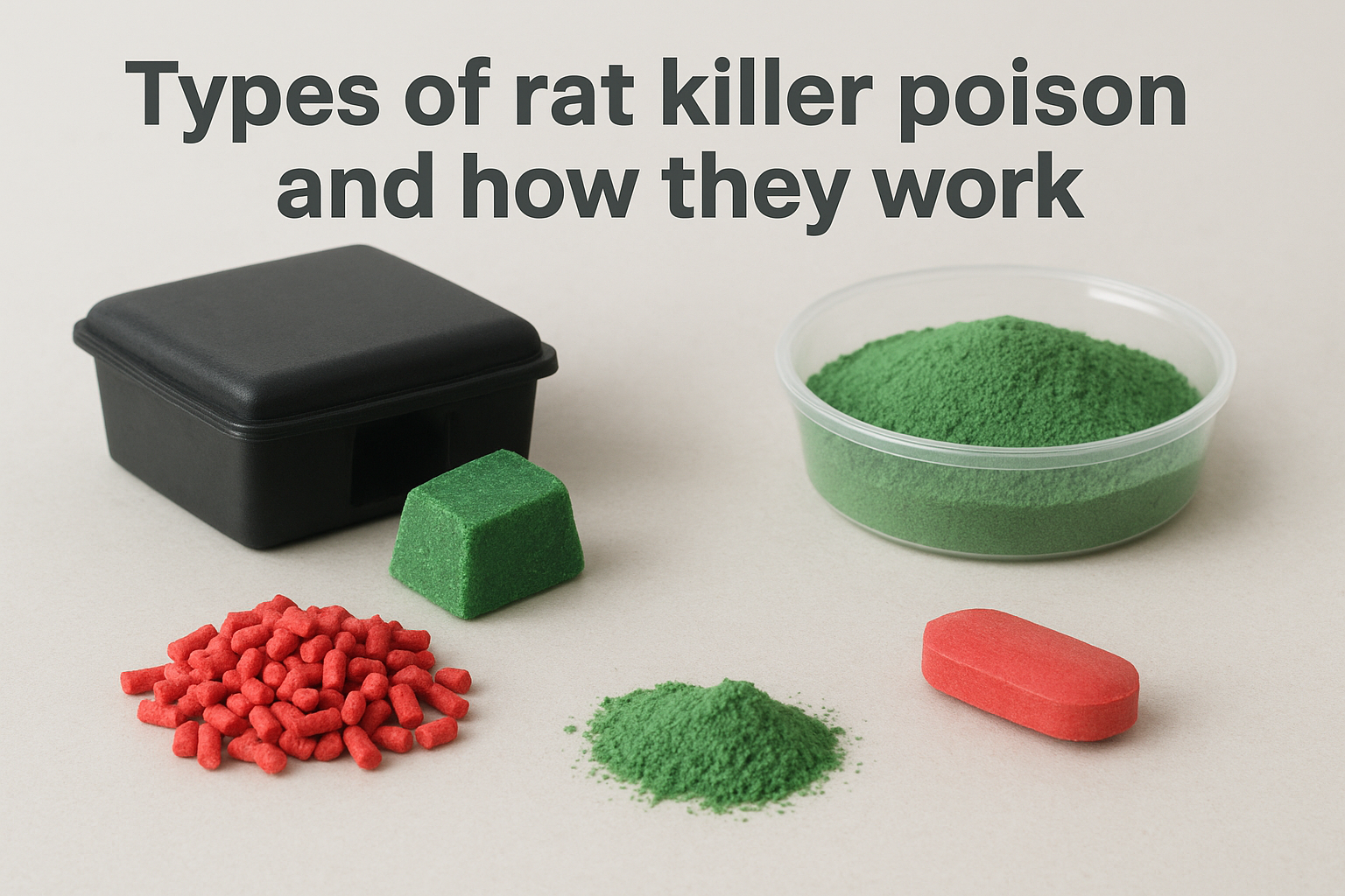 Types of rat killer poison and how they work