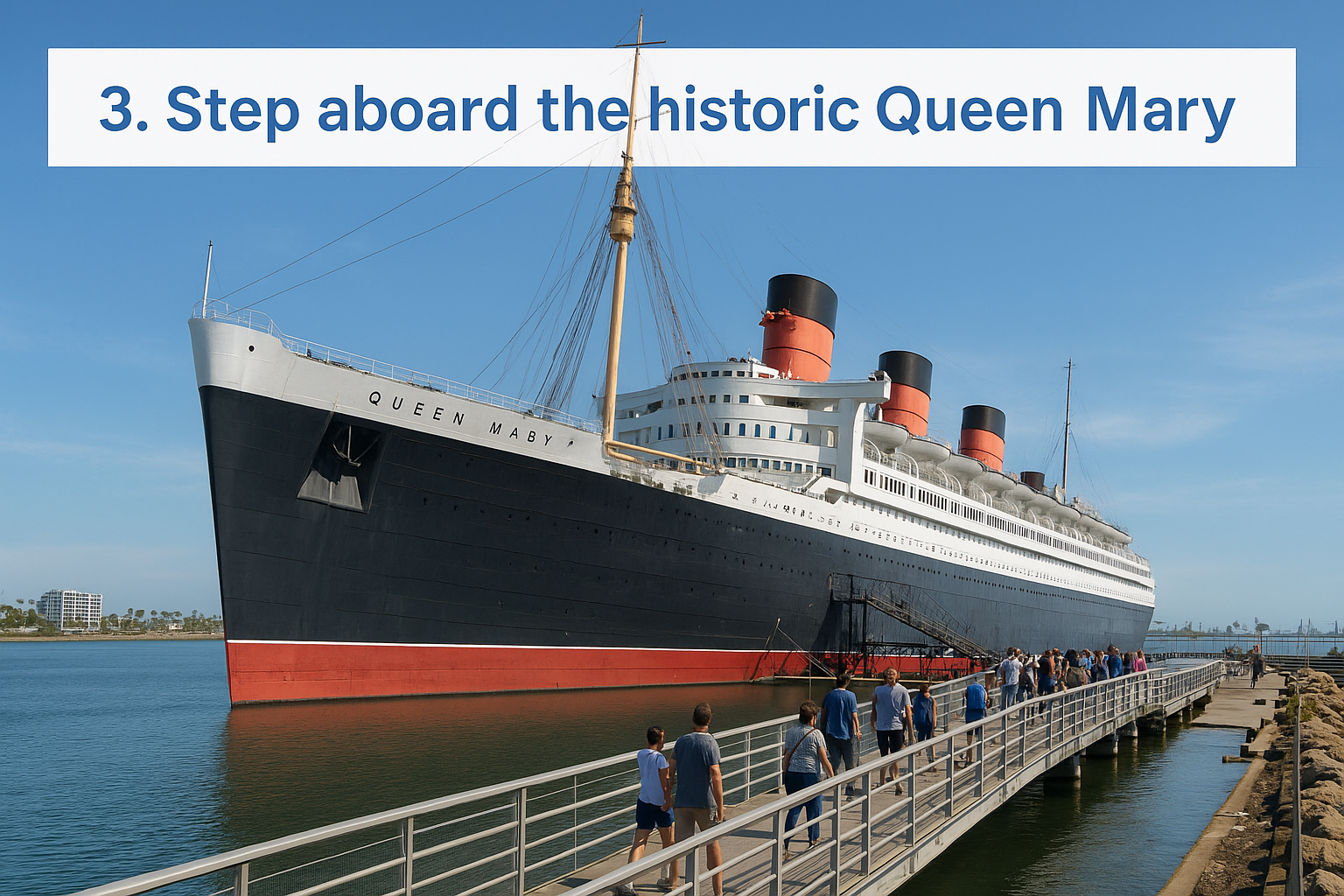 3. Step aboard the historic Queen Mary