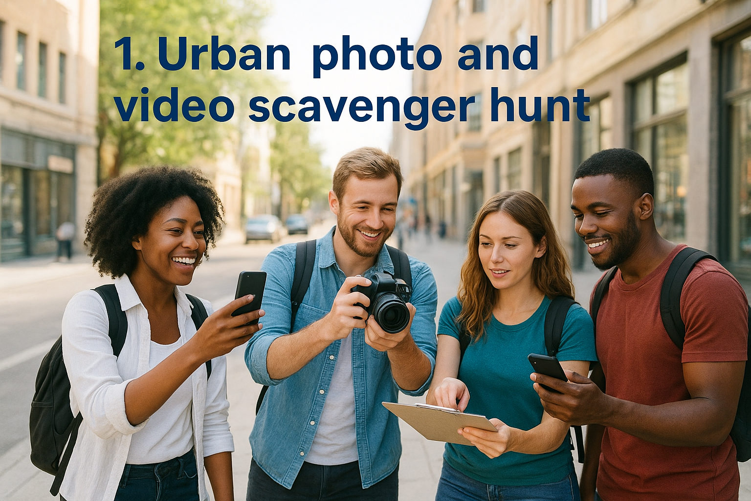 1. Urban photo and video scavenger hunt