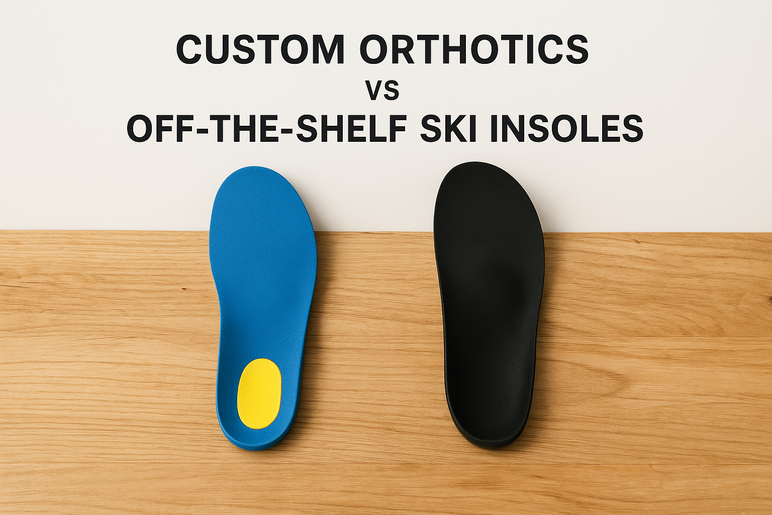 Custom orthotics versus off-the-shelf ski insoles