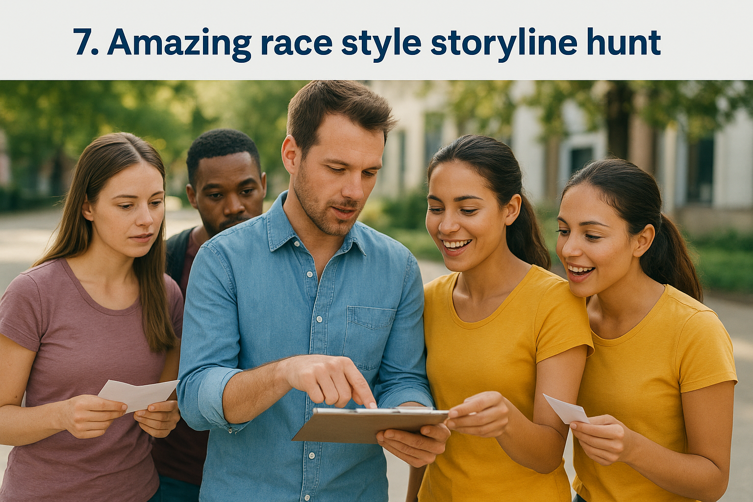 7. Amazing race style storyline hunt