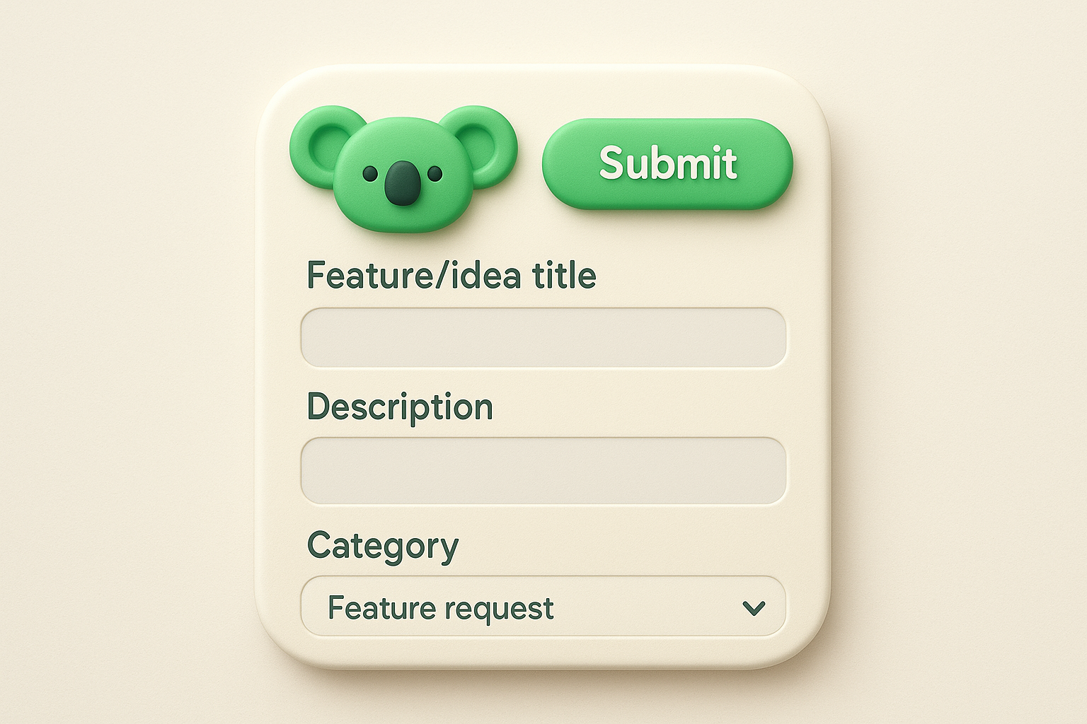 1. Koala Feedback's customizable feedback form