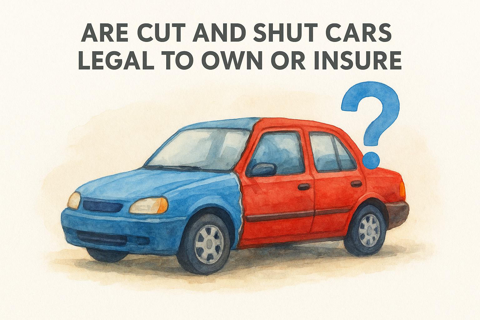 Are cut and shut cars legal to own or insure