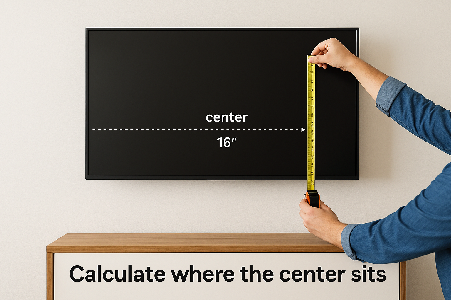 Calculate where the center sits