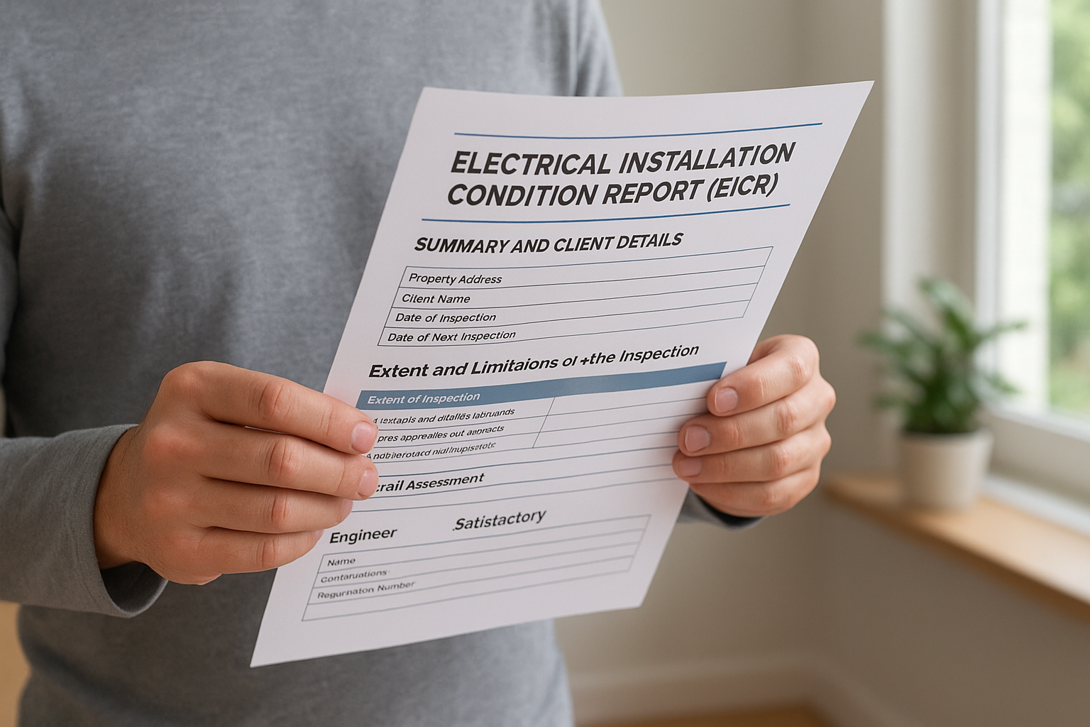 How to read an EICR certificate section by section