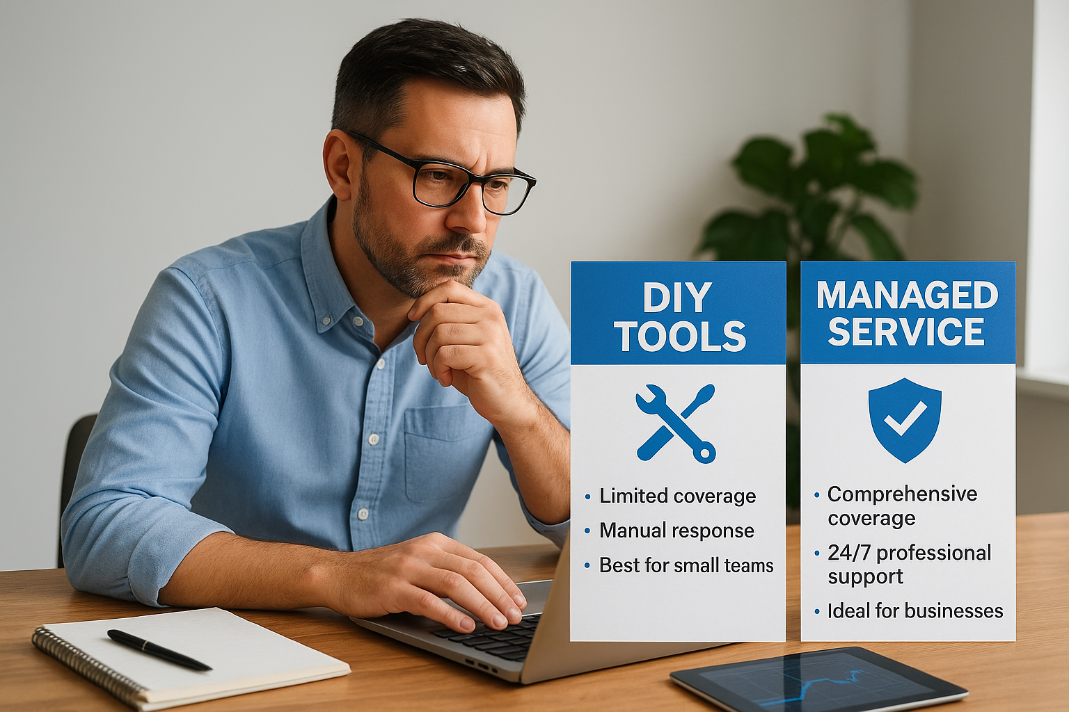 Choosing between DIY tools and a managed service