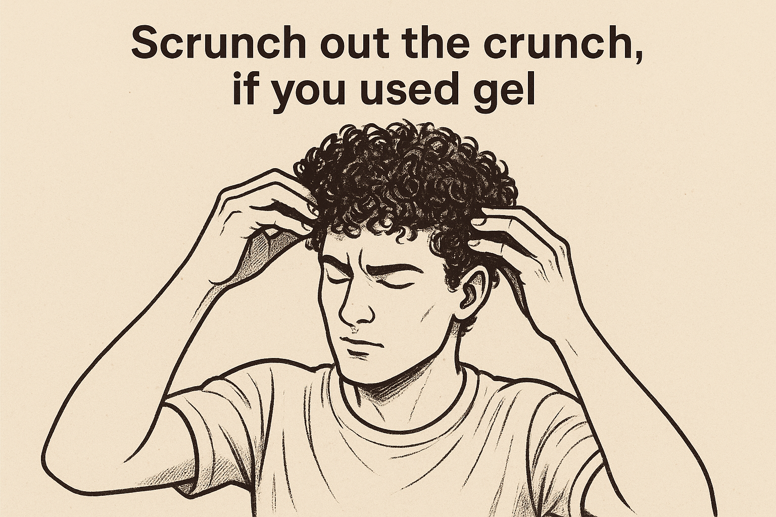 Scrunch out the crunch, if you used gel