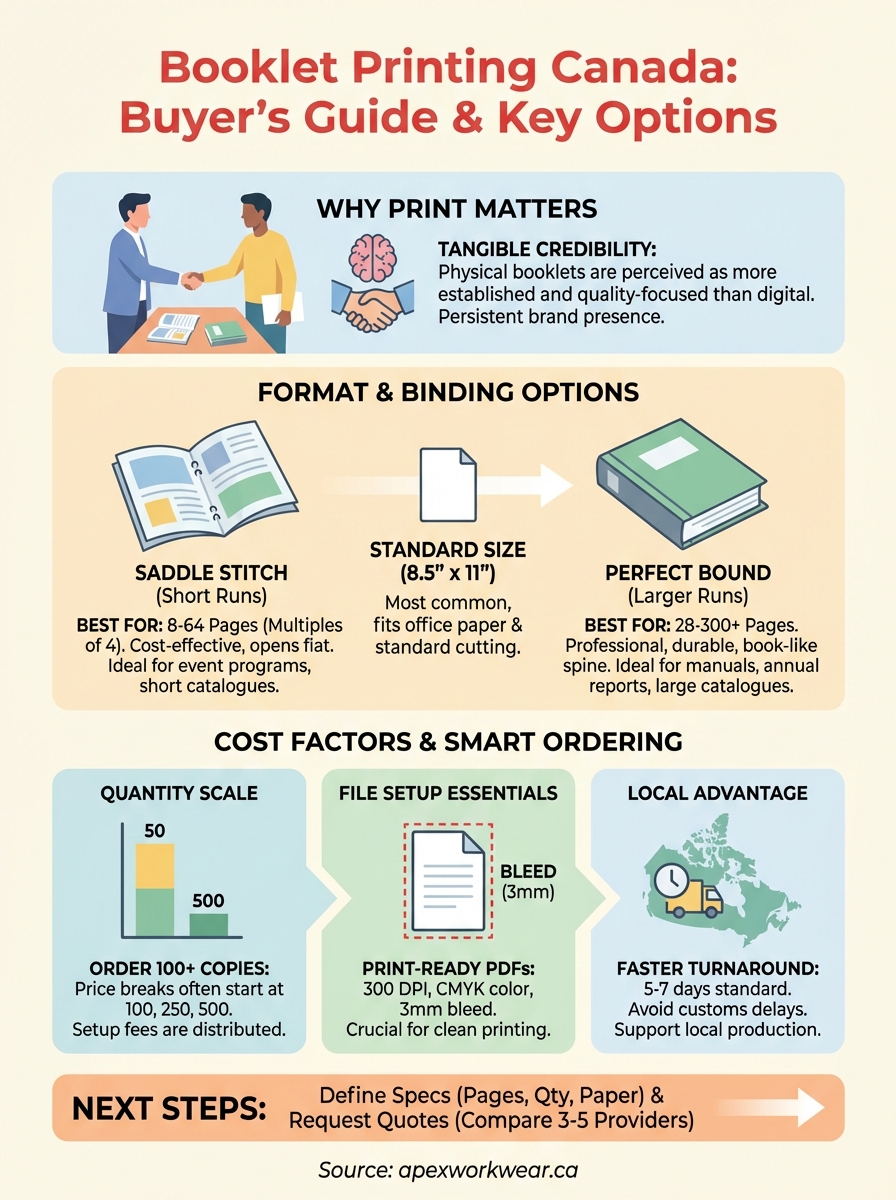 booklet printing canada infographic