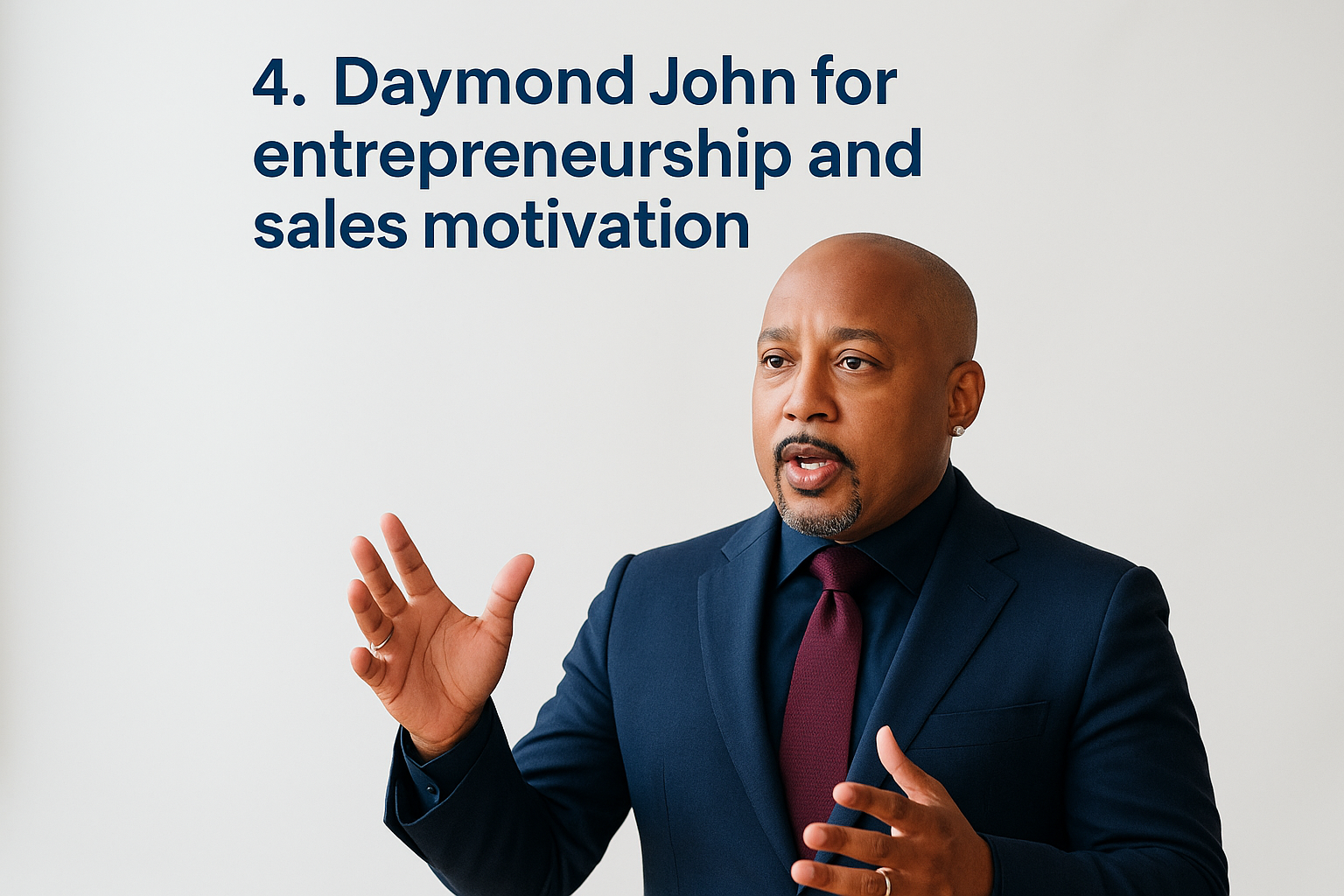 4. Daymond John for entrepreneurship and sales motivation