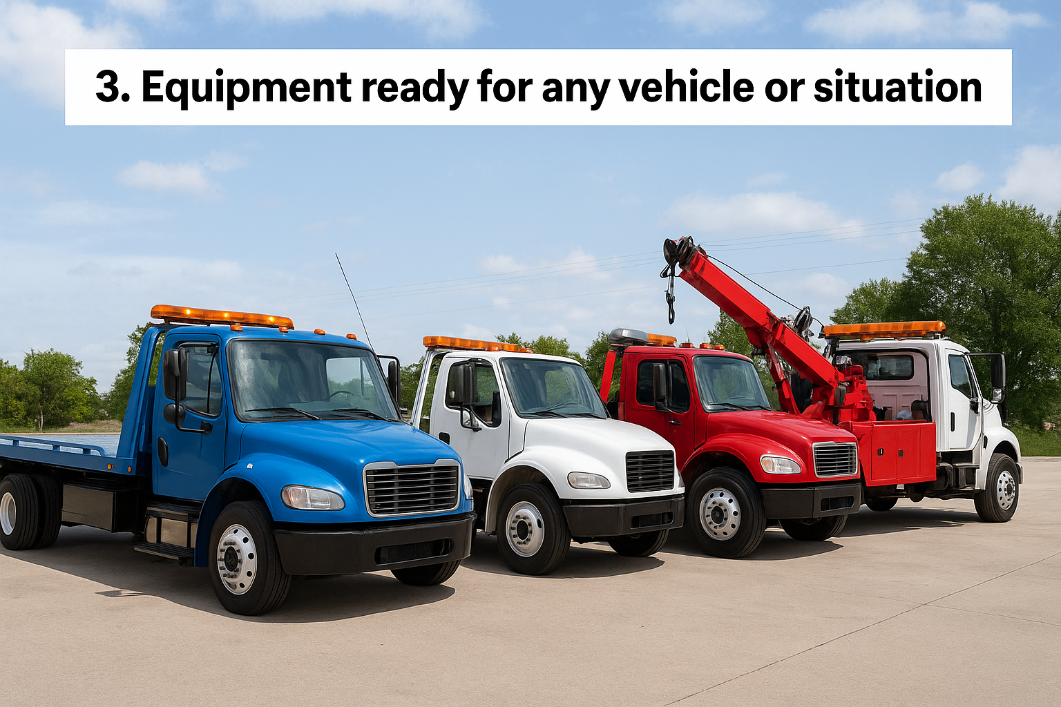 Towing Near Me: 5 Signs You Found Detroit's Best Option 3. Equipment ready for any vehicle or situation