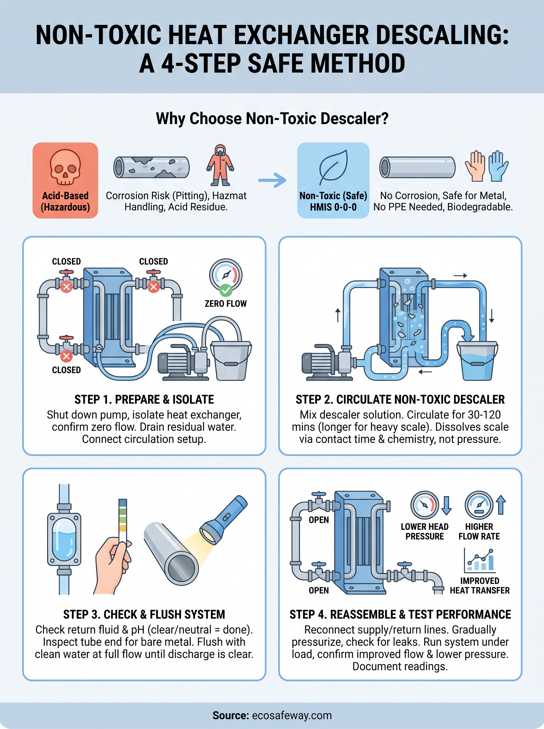 heat exchanger cleaner infographic