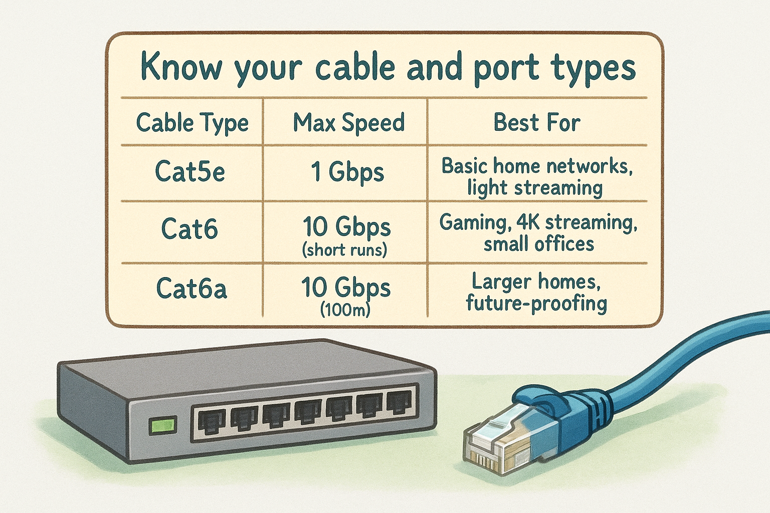 Know your cable and port types