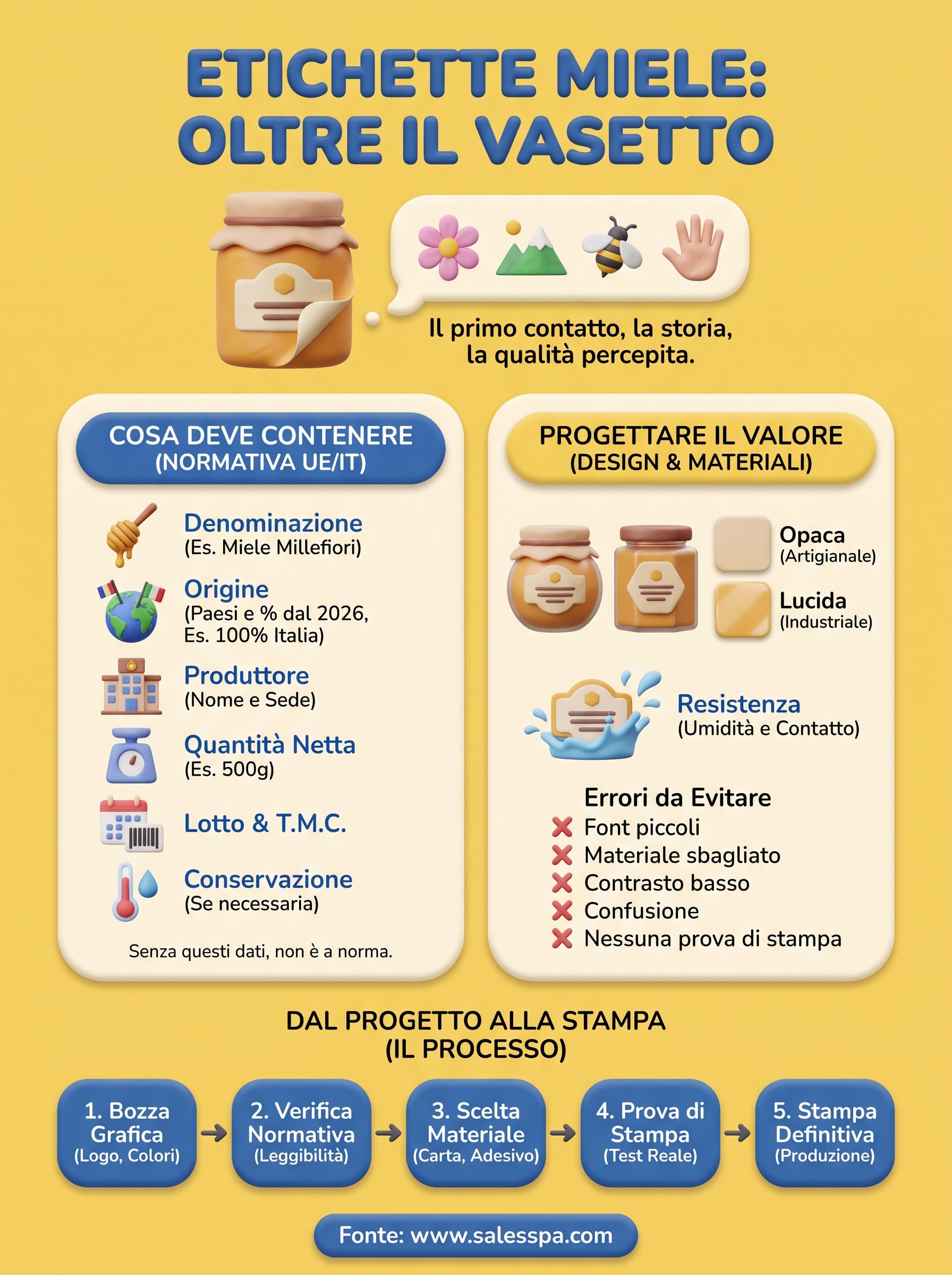 etichette miele infographic