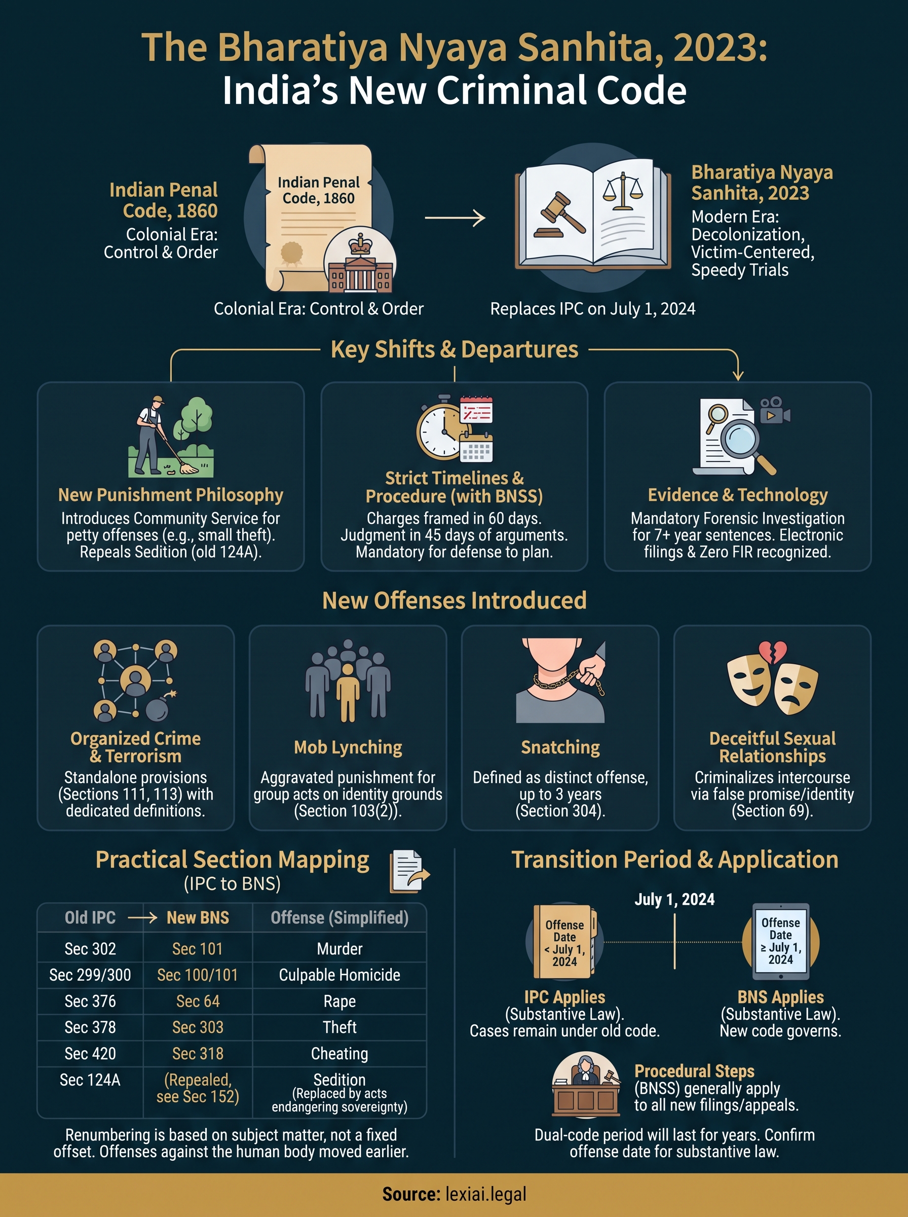 bharatiya nyaya sanhita infographic