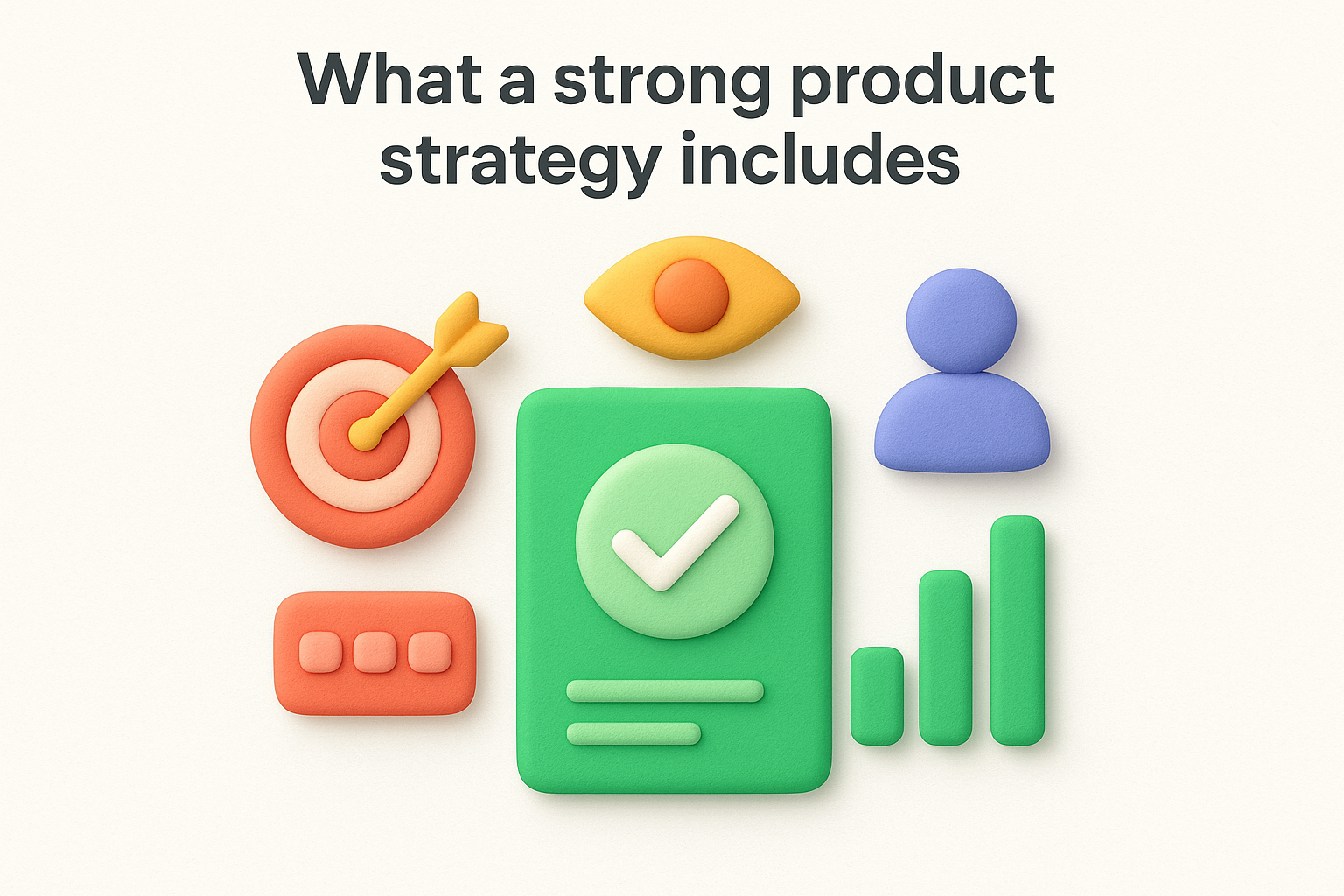 What a strong product strategy includes