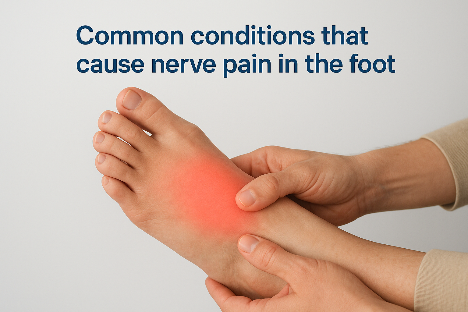 Common conditions that cause nerve pain in the foot