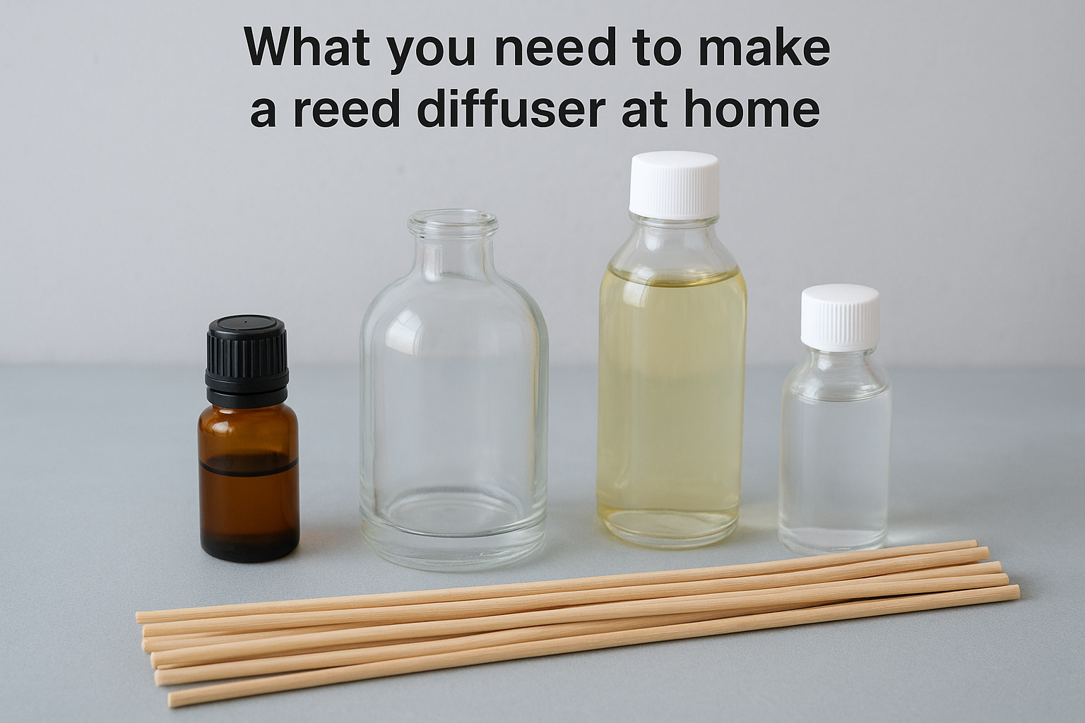 What you need to make a reed diffuser at home