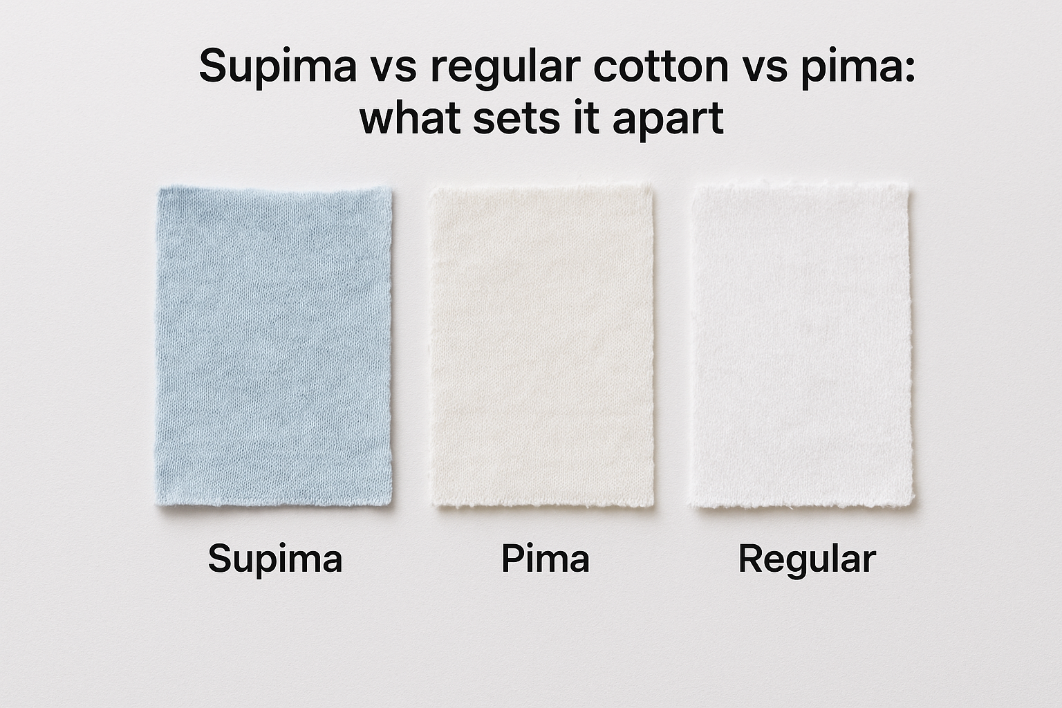 Supima vs regular cotton vs pima: what sets it apart