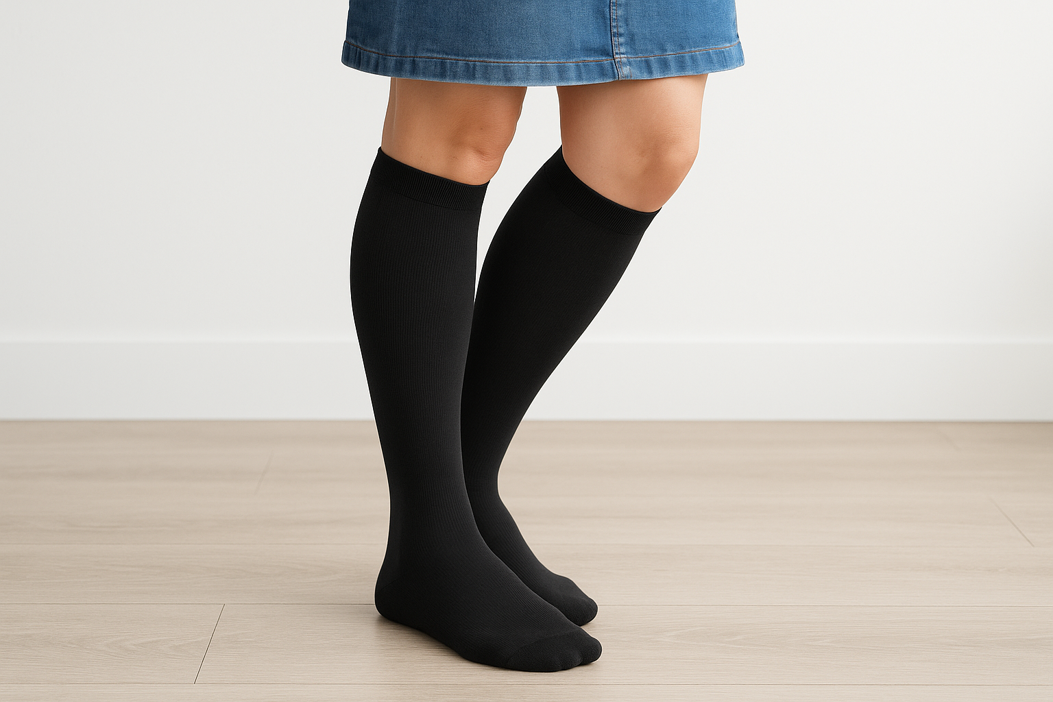 1. Graduated knee-high compression socks