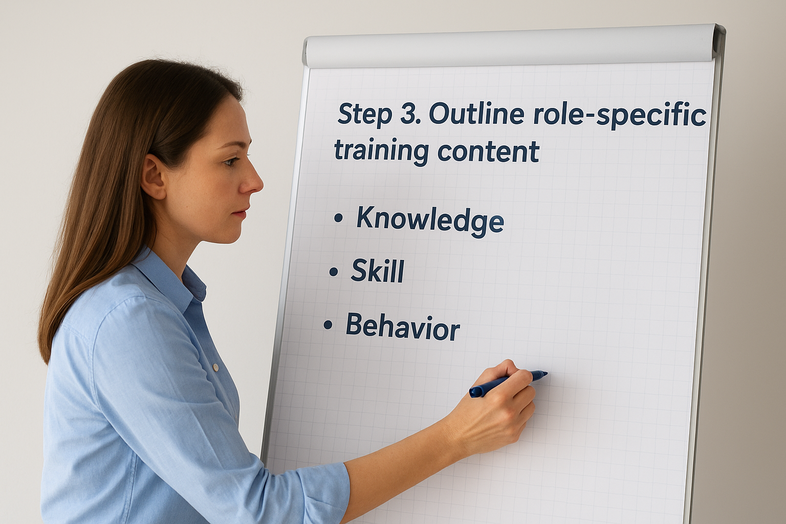 Step 3. Outline role-specific training content